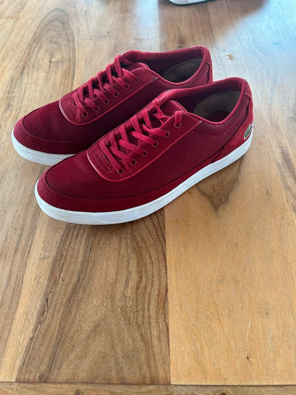 Chaussures Lacoste rouge bordeau Vinted