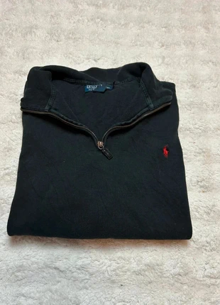 Pull sweat half 1/4 zip Ralph Lauren couleur rouge logo rouge taille XXL en très bon état, brand: Ralph Lauren, condition: Very good, size: XXL, €39.99, €42.69 includes Buyer Protection Pro