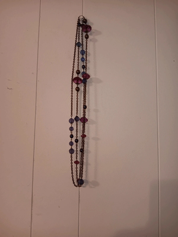 Blue and Purple Long Necklace 3