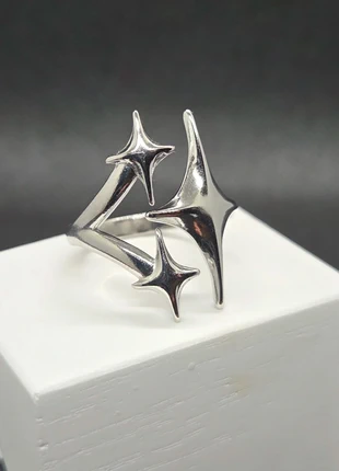 Bague argenté inoxydable étoile, marke: CHROME, zustand: Sehr gut, größe: Größenverstellbar, 9,95 €, 11,15 € beinhaltet Vinted-Käuferschutz Pro