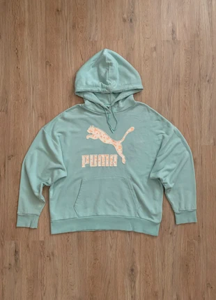 Sweat capuche puma vert femme hoodie boxy motif fleurs pull a capuche oversize taille L, marque: Puma, état: Bon état, taille: L / 40 / 12, 10,00 €, 11,20 € Protection acheteurs incluse