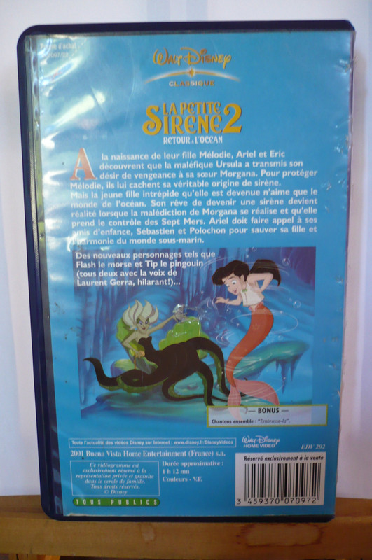 VHS La Petite Sirène 2 - Retour À L'océan 2