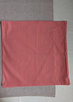 Housse de coussin rayée orange & blanc – neuve – déco automnale pop 🧡, marque: Inconnu, état: Neuf sans étiquette, taille: 40 x 40 cm, 3,00 €, 3,85 € Protection acheteurs incluse