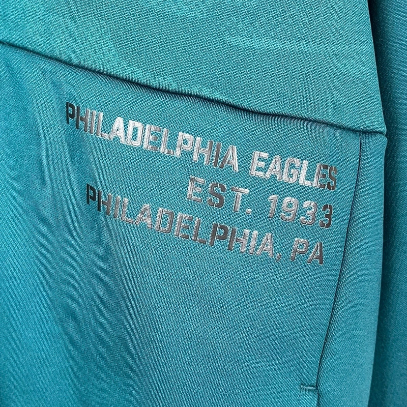 Philadelphia Eagles Fanatics Men's 4X Green Defender Full-Zip Hoodie Jacket 5