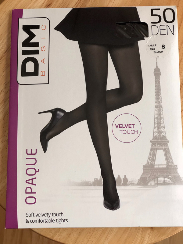 Chaussettes hautes opaques noires Femme - DIM Style
