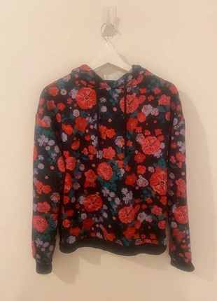 Savida Colourful Flowery Hoodie – Vibrant Floral Print, marque: Savida, état: Neuf sans étiquette, taille: S / 36 / 8, 7,00 €, 8,05 € Protection acheteurs incluse