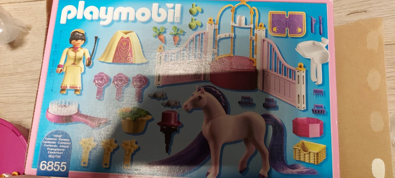PLAYMOBIL Ecurie avec cheval à coiffer et princesse 6855
