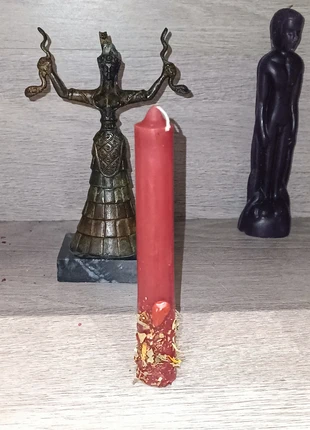 Bougie force courage Mars jaspe rouge, état: Très bon état, 3,00 €, 3,85 € Protection acheteurs incluse