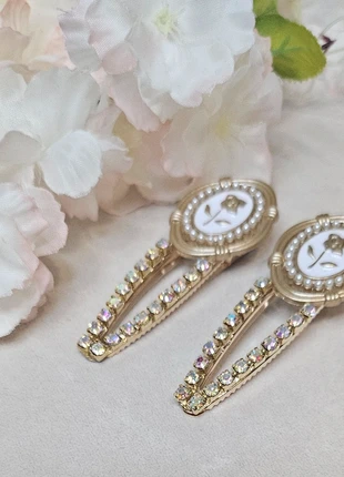 Barettes médaillon x2 chic tendance & élégant, marque: Tendance, état: Très bon état, 4,99 €, 5,94 € Protection acheteurs (Pro) incluse