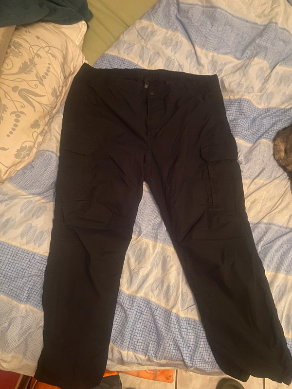 Pantalon cargo noir 1