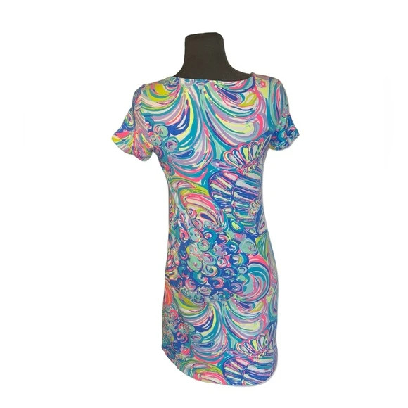 Lilly Pulitzer Tammy T Shirt Dress multi guilty pleasure Sz XS upf 50+ 1