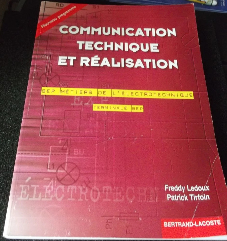 communication technique et réalisation BEP metiers electrotechnique terminale Bertrand-Lascoste 2003 3