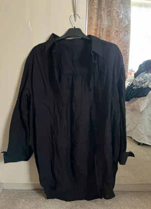 Oversized black beachwear shirt, brand: Source Unknown, condition: New without tags, size: S / UK 8-10, £8.00, £9.10 includes Buyer Protection