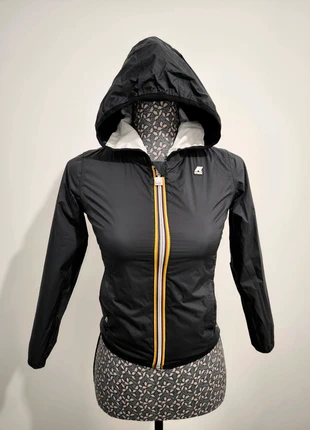 Veste parka réversible imperméable K-way Lily plus double noir blanc taille 10 ans 🔥, merk: K-Way, staat: Heel goed, maat: 10 jaar / 140 cm, € 79,00, € 83,65 inclusief Kopersbescherming Pro