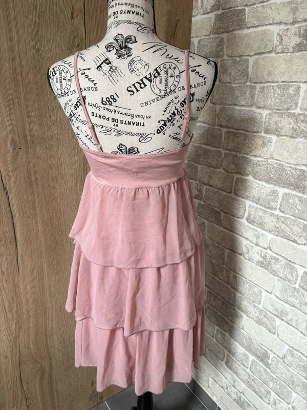 Robe bustier rose poudré romantique taille 36/38 - photo numéro 3