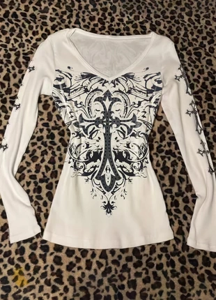 t-shirt manche longue Y2k, marque: y2k, état: Neuf sans étiquette, taille: M / 38 / 10, 24,00 €, 25,90 € Protection acheteurs incluse