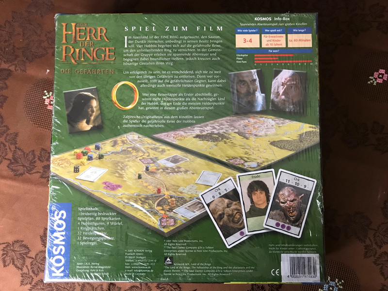 Der Herr der Ringe: Die Gefährten - Gioco da tavolo - Kosmos - 2001 - The Lord of the Rings - NEW 2