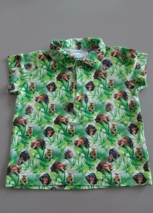 Polo shirt p'tit filou 9m 74 aapjes jungle, marque: P'Tit Filou, état: Très bon état, taille: 6-9 mois / 68 cm, 4,50 €, 5,43 € Protection acheteurs incluse