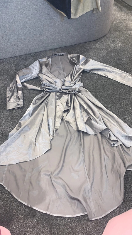 Silver on sale coat dress