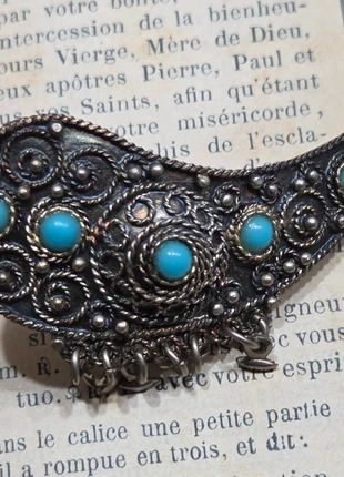 Broche ancienne turquoise et argent, marca: Vintage, estado: Bueno, 45,00 €, 47,95 € Protección al comprador incluida