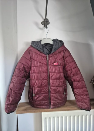 blouson doudoune garcon reversible 8 ans rouge bordeaux et noir, marca: IKKS, estado: Muito bom, tamanho: 8 anos / 128 cm, €19.00, €20.65 inclui Proteção do Comprador