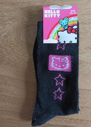 Chaussettes Hello Kitty Noires/Roses 35/40, brand: Hello Kitty, condition: New without tags, size: M | 39–42, €4.90, €5.85 includes Buyer Protection