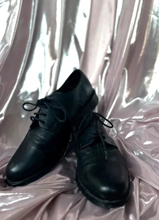Chaussures Derbies en cuir noires black leather derby Eram Taille 38, brand: éram, condizioni: Buone, taglia: 38, €15.00, €16.45 include la Protezione acquisti