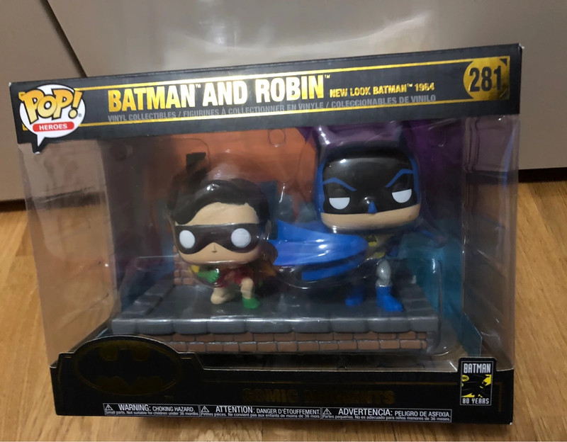 portachiavi Batman funko in stile funko pop in legno