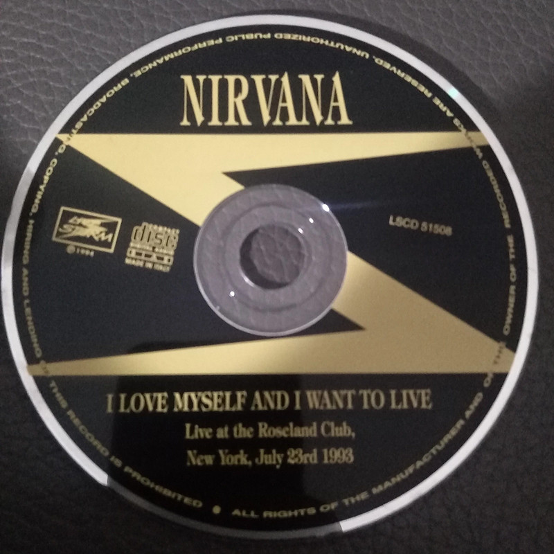 Nirvana Cd - I Love Myself And I Want To Live