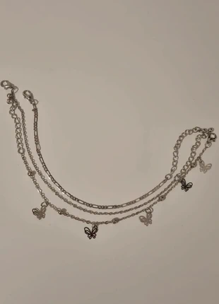 Silver Anklet Set Silver Butterfly Charm, condition: New with tags, £2.00, £2.80 includes Buyer Protection