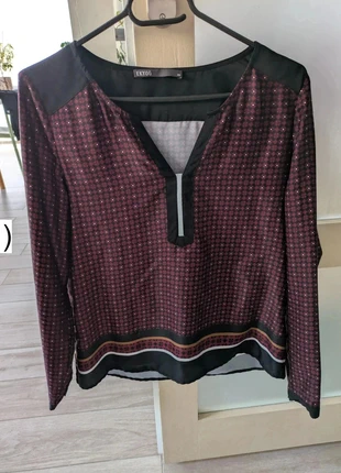 Blouse bordeaux motifs Ekyog, marca: Ekyog, estado: Muy bueno, tamaño: S / 36 / 8, 14,00 €, 15,40 € Protección al comprador incluida