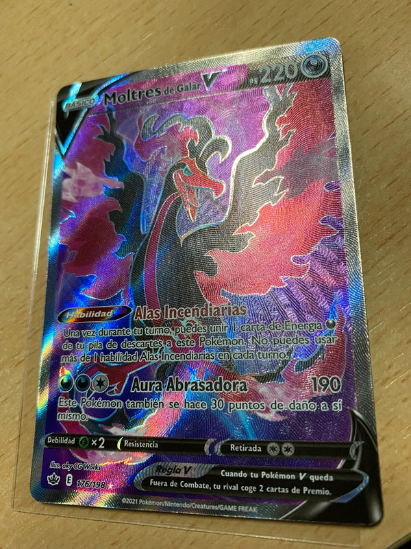 Moltres de Galar V Full art Chilling Reign (Reinado Escalofriante) - Vinted