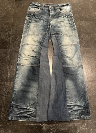 Bootcut/Baggy Custom made vintage Blue Jeans similar to "No Faith Studios" and "Hysteric Glamour”, marque: y2k, état: Neuf sans étiquette, taille: M, 50,00 €, 53,20 € Protection acheteurs (Pro) incluse