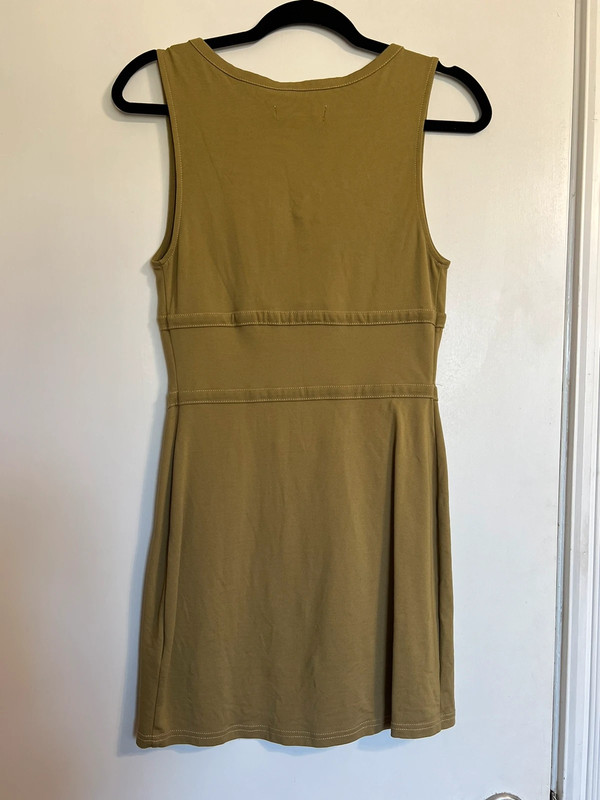 Urban outfitters green khaki corset dress 4