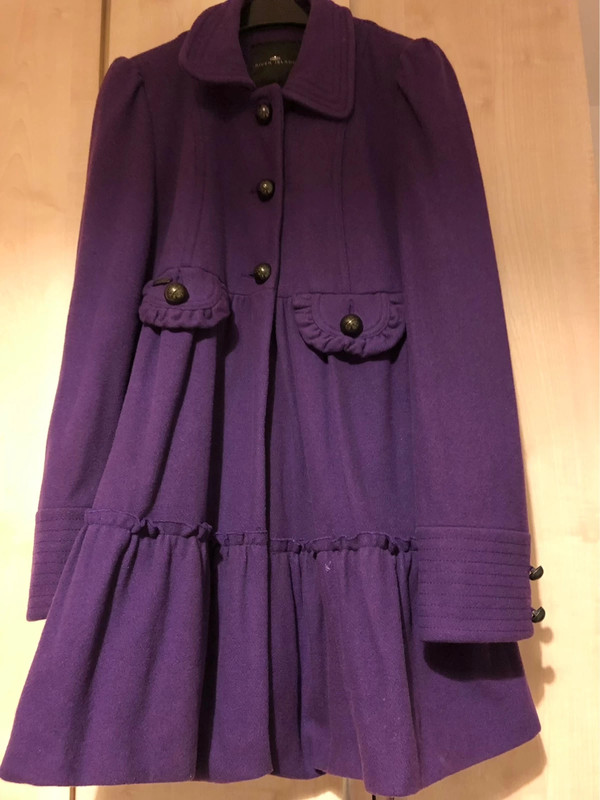 River island sale purple coat