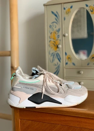 Baskets Puma 40 RS-X Running Sytem rose poudré et gris, merk: Puma, staat: Goed, maat: 40, € 19,00, € 20,65 inclusief Kopersbescherming