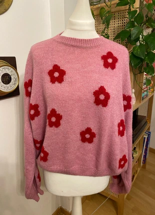 Pull à motifs fleurs, merk: Hello Moon Shop, staat: Heel goed, maat: Universele maat, € 15,00, € 16,45 inclusief Kopersbescherming