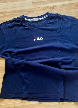 FILA navy blue t-shirt with large back logo, brand: FILA, condizioni: Nuovo senza cartellino, taglia: XS, €4.00, €4.90 include la Protezione acquisti