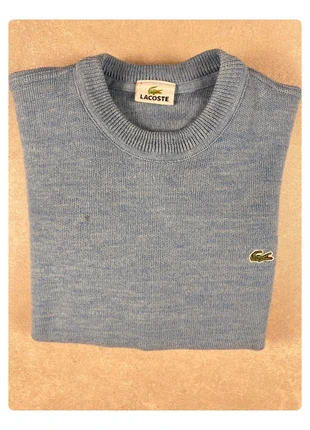 🩵 Pull Vintage Lacoste Taille M Bleu clair chiné, laine & acrylique Confortable chaud et doux, marca: Lacoste, estado: Bueno, tamaño: M, 24,00 €, 25,90 € Protección al comprador Pro incluida