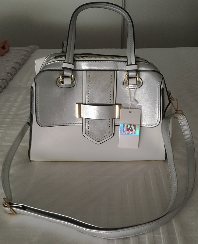 Bolso Plata y Blanco de Paula Rossi Vinted