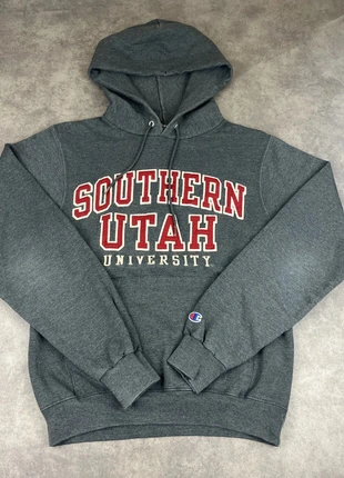 Sweat à Capuche Hoodie Champion Vintage Gris Logo Brodé Taille XS, brand: Champion, condition: Very good, size: XS, €15.00, €16.45 includes Buyer Protection Pro