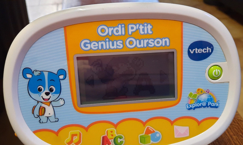 VTech - Ordi P'tit Genius Ourson Bleu, Ordinateur Enfant