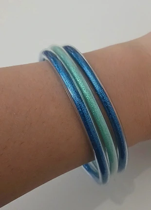 Lot bracelets jonc gel pailleté-style bouddhiste, marca: Tendance, estado: Muy bueno, 4,00 €, 4,90 € Protección al comprador Pro incluida