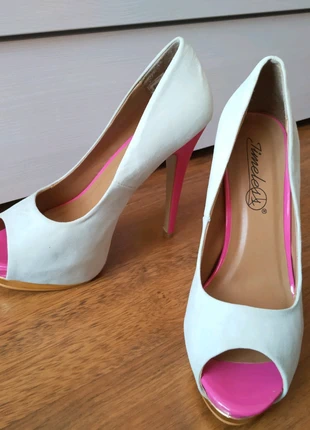 Zapatos mint y fucsia, marca: Timeless, estado: Novo sem etiquetas, tamanho: 39, €5.00, €5.95 inclui Proteção do Comprador
