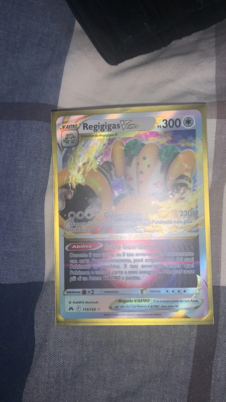 Carte Pokemon carta Pokémon card Regigigas V Astro 114/159 - Vinted