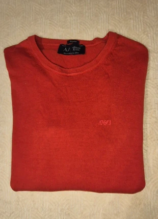 🟣 pull ras le cou unies rouge gorgio armani 🟣taille L, marke: Giorgio Armani, zustand: Sehr gut, größe: L, 29,00 €, 31,15 € inklusive Vinted-Käuferschutz