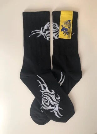 Orgvsm Tribal rose Socks Black Version, marque: ORGVSM, état: Neuf avec étiquette, taille: S | 38–42, 8,00 €, 9,10 € Protection acheteurs incluse