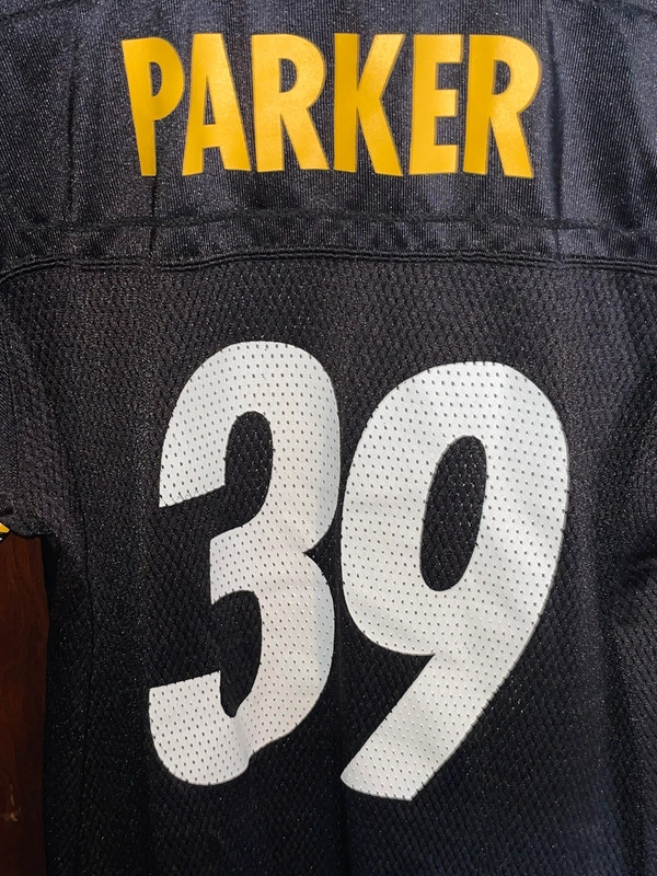 Reebok NFL Pittsburgh Steelers Willie Parker Football Jersey Youth Size Large Used. 4