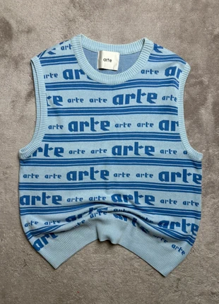 Pull sans manche Arte bleu à motif bleu « Arte » taille S, marque: Arte, état: Très bon état, taille: S, 40,00 €, 42,70 € Protection acheteurs incluse