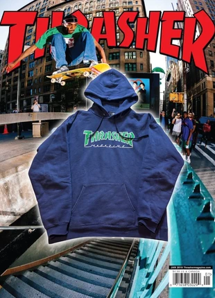 Hoodie Thrasher – Bleu – Taille M, marque: Trasher, état: Très bon état, taille: M, 25,00 €, 26,95 € Protection acheteurs incluse